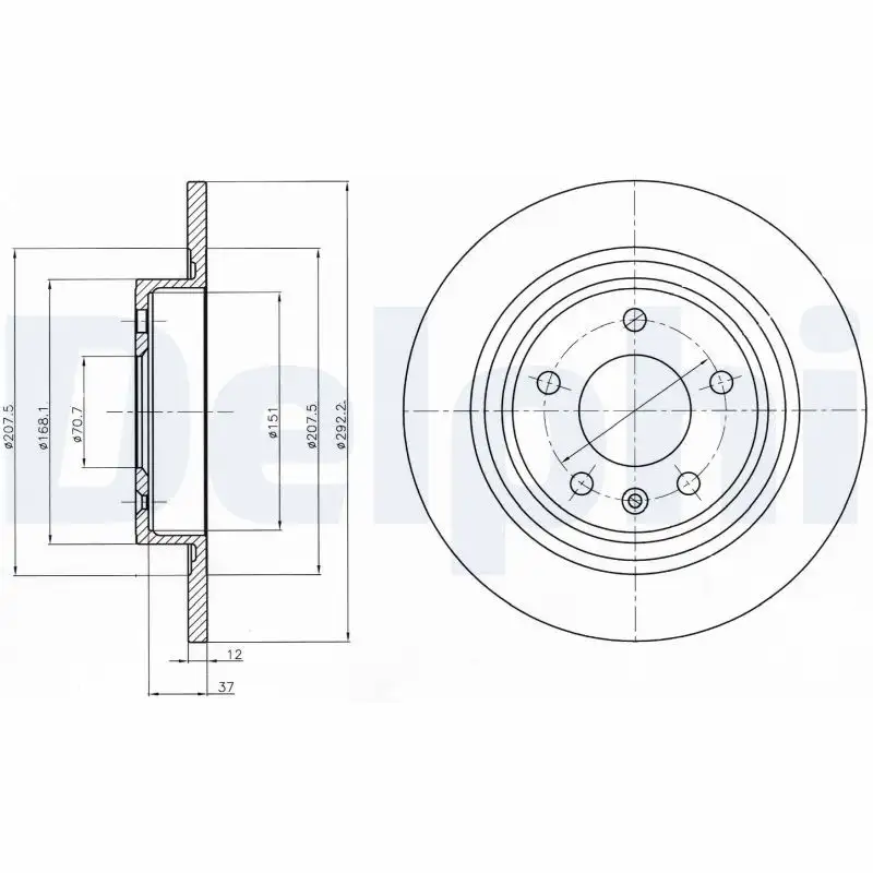 DELPHI BG4279 Arka Fren Diski