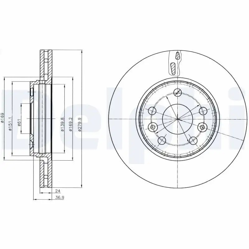 DELPHI BG4317C Ön Fren Diski