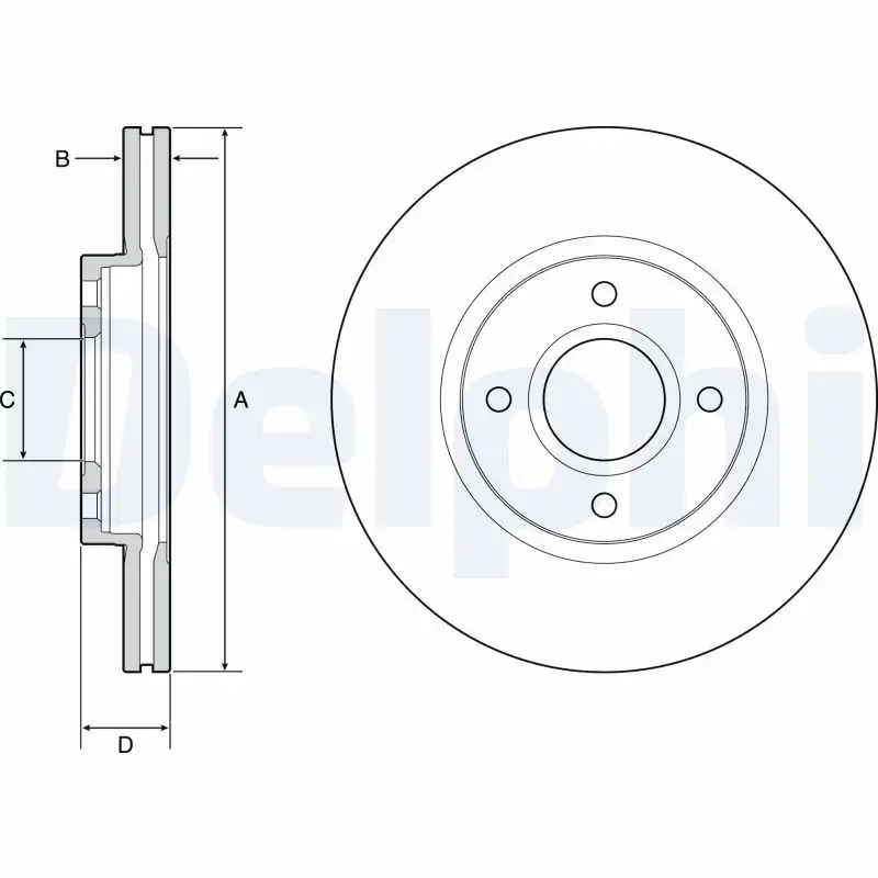 DELPHI BG4569C Ön Fren Diski