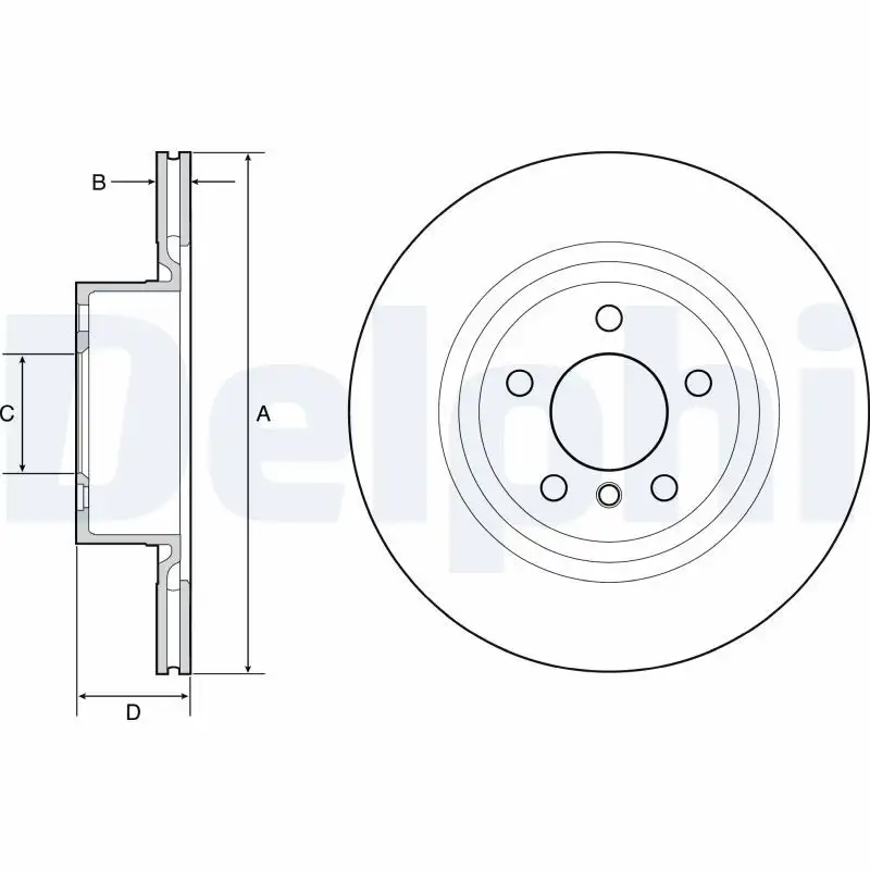 DELPHI BG4644C Arka Fren Diski 34206868936