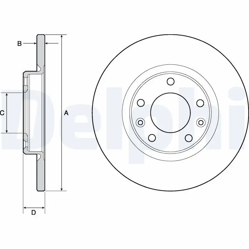 DELPHI BG4661C Arka Fren Diski
