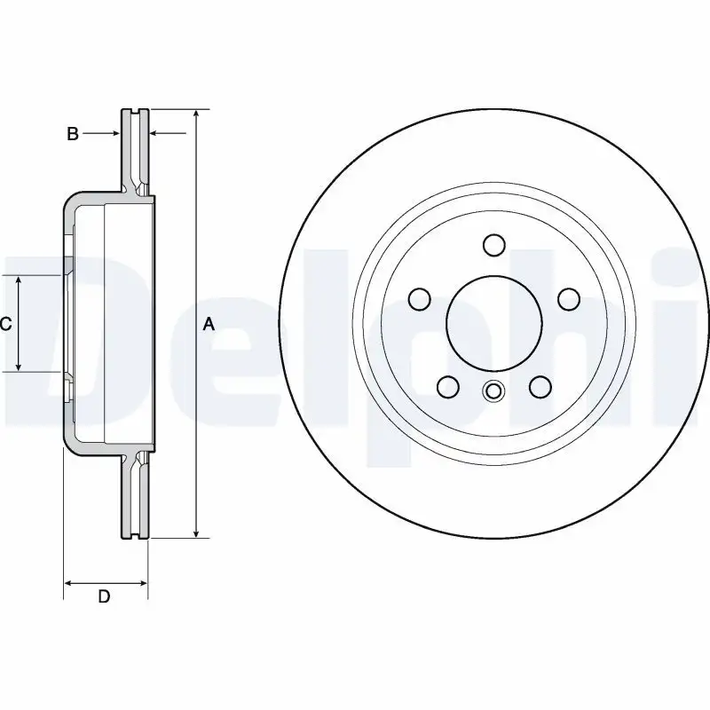DELPHI BG4664C Arka Fren Diski 34216793127