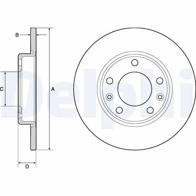 DELPHI BG4670C Arka Fren Diski 1642776280