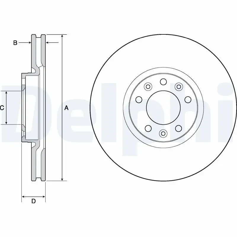 DELPHI BG4696C Ön Fren Diski