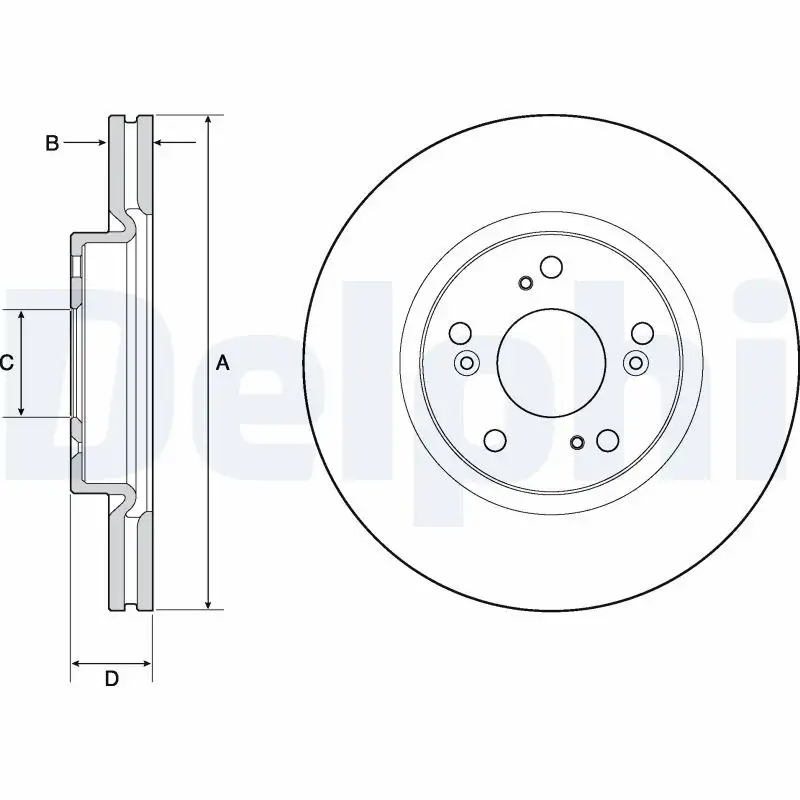 DELPHI BG4698C Ön Fren Diski