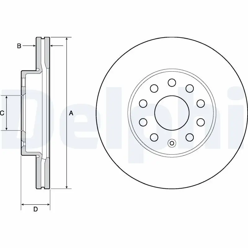 DELPHI BG4701C Ön Fren Diski