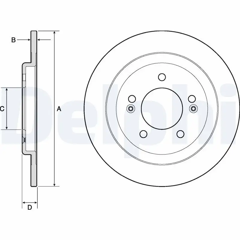 DELPHI BG4749C Arka Fren Diski 58411A6200