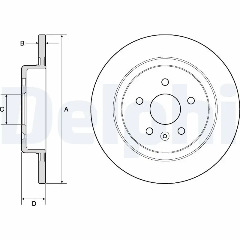 DELPHI BG4760C Arka Fren Diski 13515914