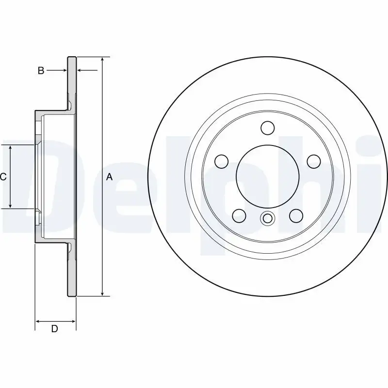 DELPHI BG4916C Arka Fren Diski 34219811540