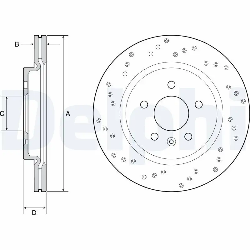 DELPHI BG4923C Arka Fren Diski