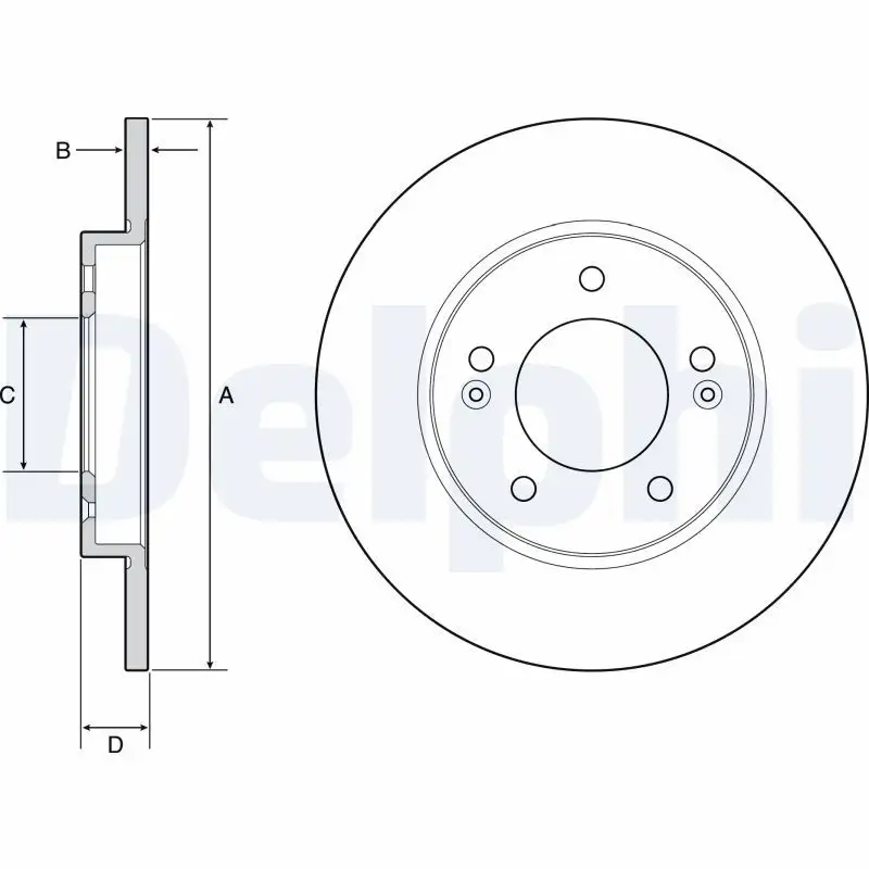 DELPHI BG4949C Arka Fren Diski 58411G4300