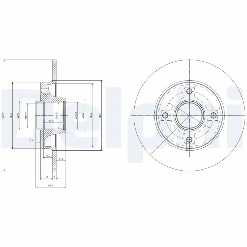 DELPHI BG9022RSC Arka Fren Diski