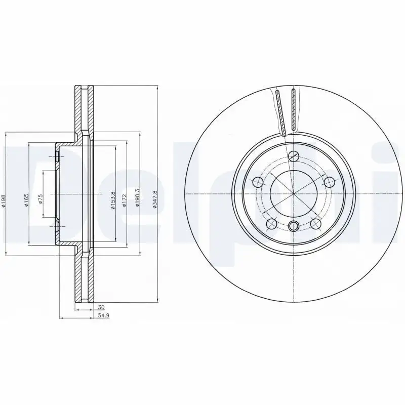 DELPHI BG9063C Ön Fren Diski
