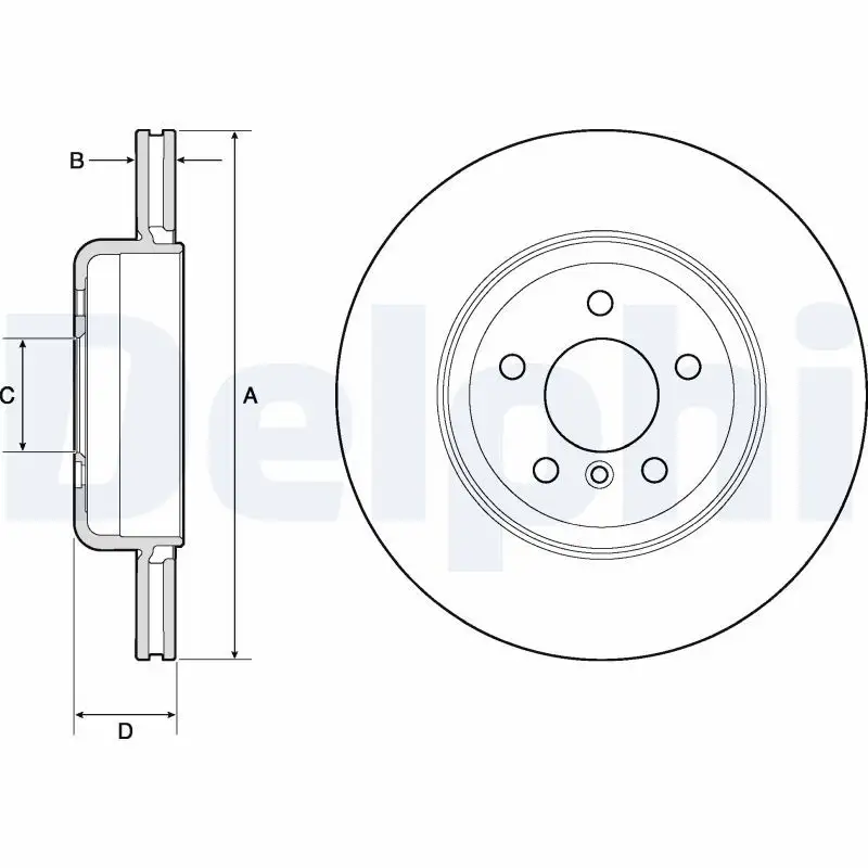 DELPHI BG9130C Arka Fren Diski 34216775289
