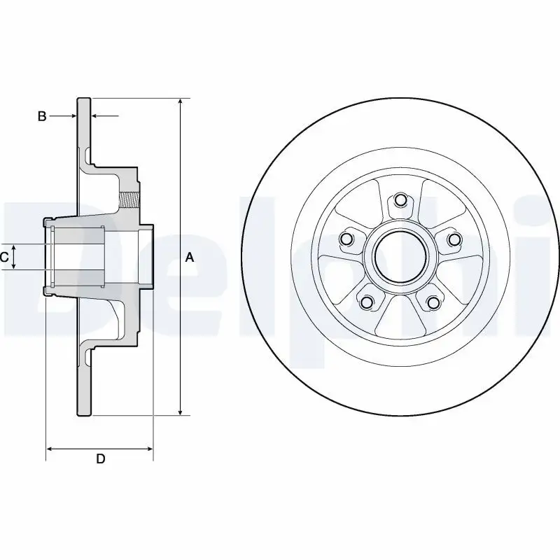DELPHI BG9136RS Arka Fren Diski 8200266043