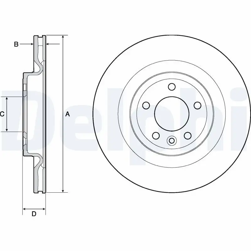DELPHI BG9146C Arka Fren Diski LR099036