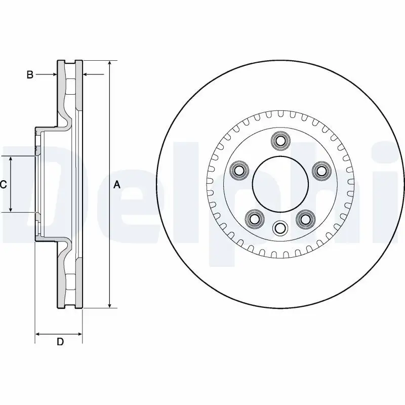 DELPHI BG9168C Ön Fren Diski 95535140300