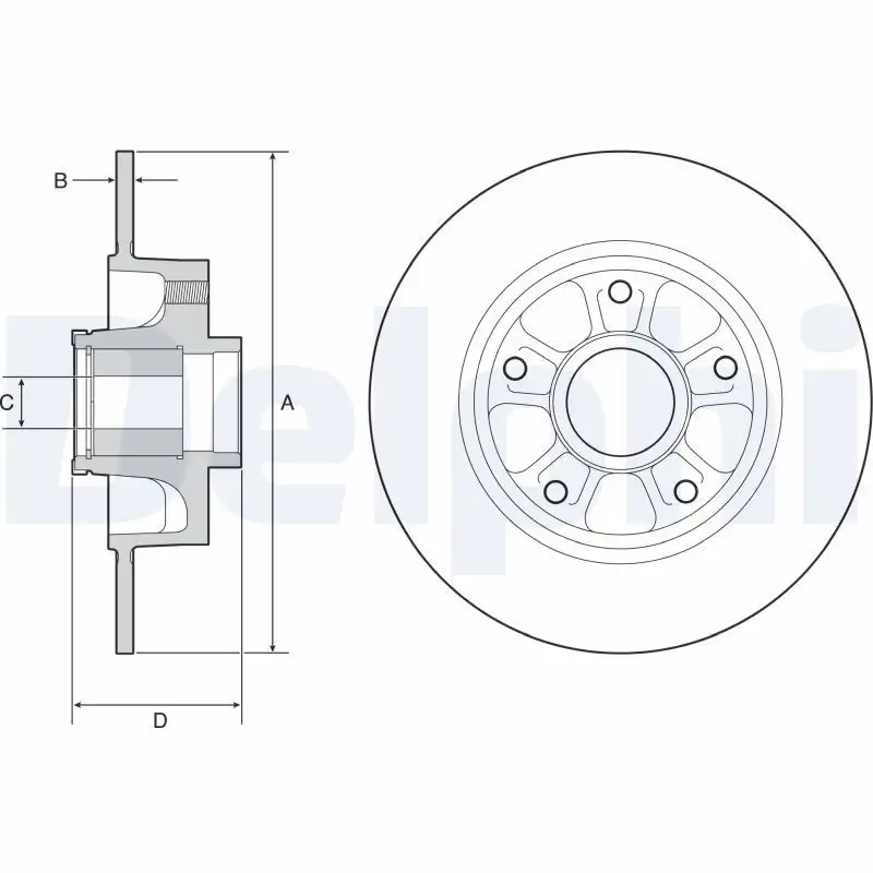 DELPHI BG9230RSC Arka Fren Diski 432009292R