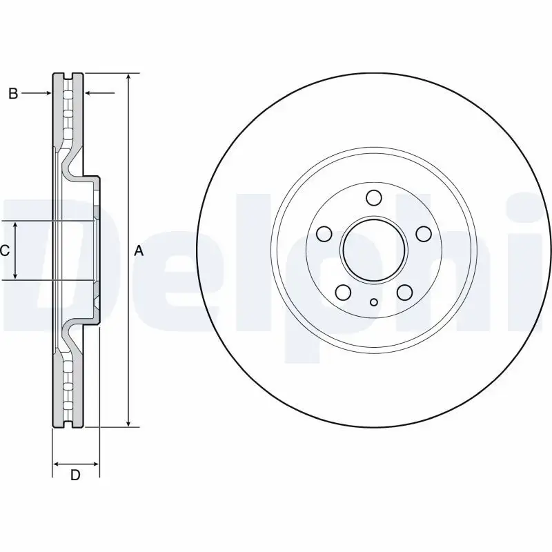 DELPHI BG9233C Ön Fren Diski 31400569