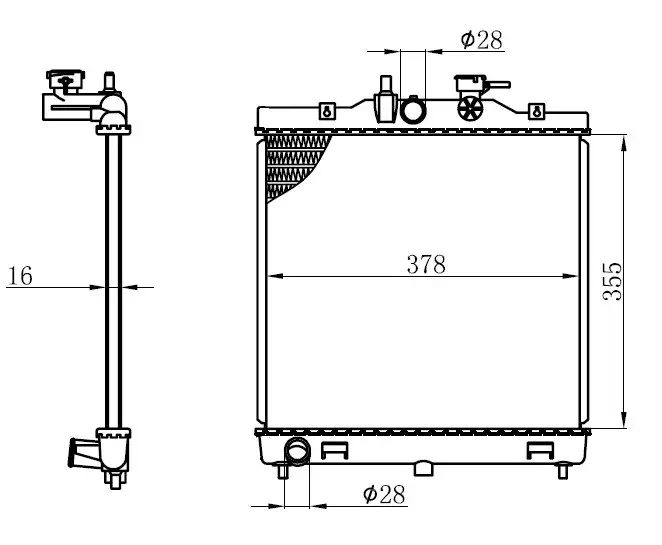 ORIS BKI005016 Radyatör 2531007011