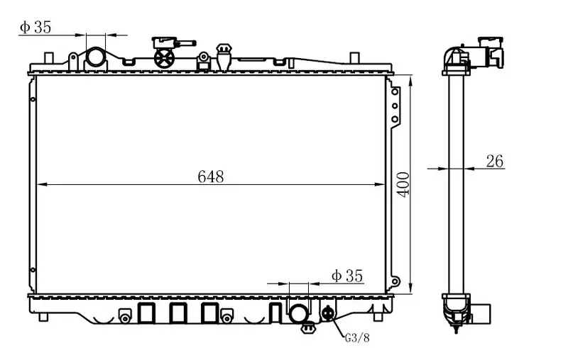 ORIS BMZ015016 Radyatör