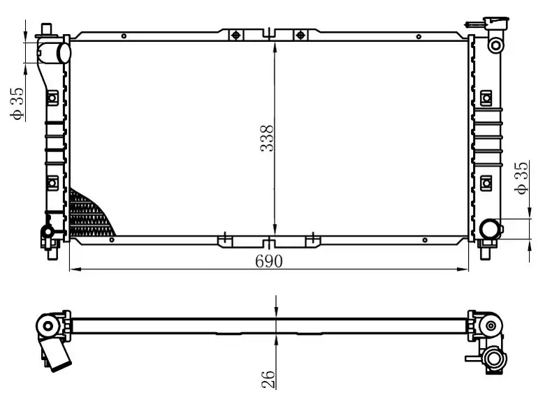 ORIS BMZ017026 Radyatör FS1115200C