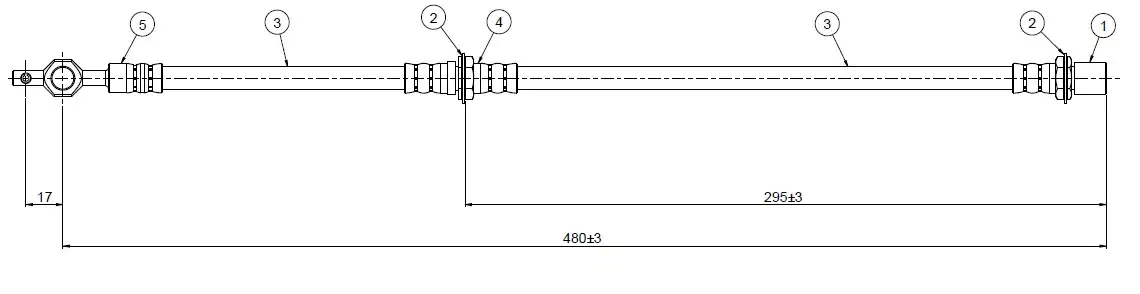 CAVO C800207A Ön Fren Hortumu 9094702454