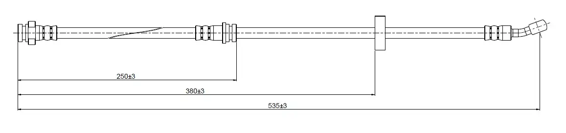 CAVO C800388C Ön Fren Hortumu 5154060A31