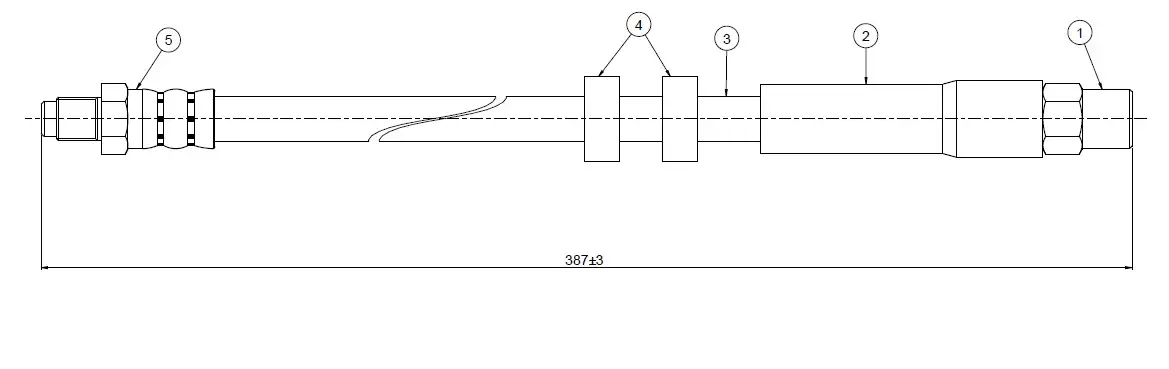 CAVO C800560B Ön Fren Hortumu 91914002