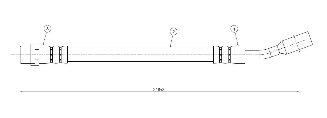 CAVO C800752A Arka Fren Hortumu 90498331