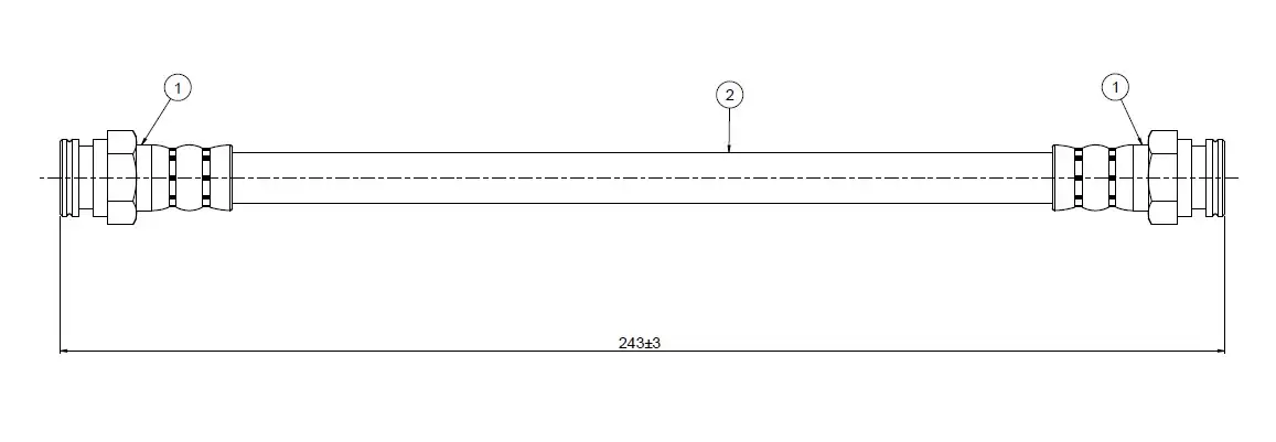 CAVO C900235A Arka Fren Hortumu 71736920