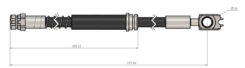 CAVO C900398A Ön Fren Hortumu 1K0611701K