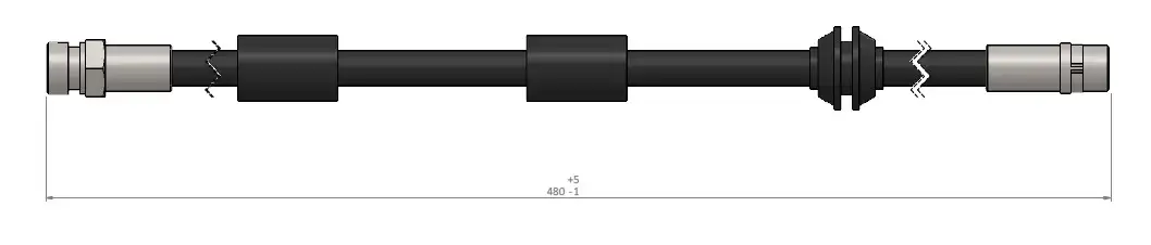 CAVO C900415A Ön Fren Hortumu 7M3611701