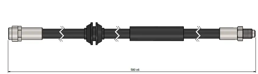 CAVO C900686A Ön Fren Hortumu A2514200348