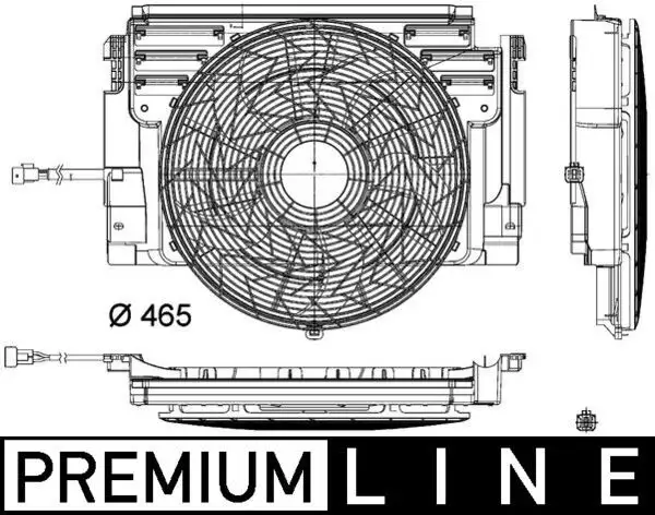 MAHLE CFF348000P Fan Motoru 64546921382