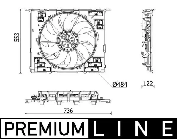 MAHLE CFF542000P Fan Motoru 17428619627