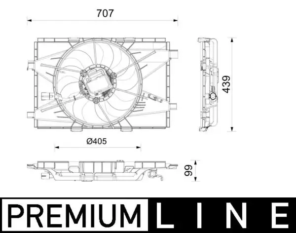 MAHLE CFF664000P Fan Motoru