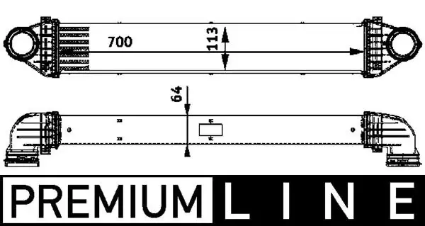 MAHLE CI84000P Turbo Radyatörü A1695000900