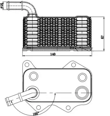 MAHLE CLC174000S Motor Yağ Soğutucu 06D117021C