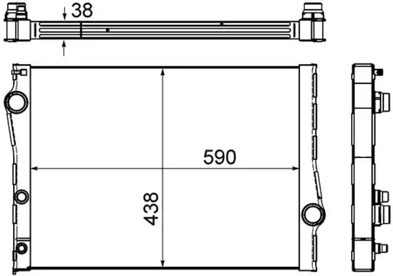 MAHLE CR1049000S Radyatör 17117807624