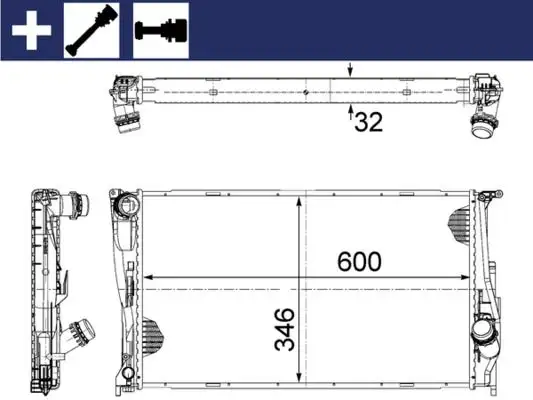 MAHLE CR1083000S Radyatör 17117790297