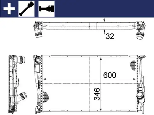 MAHLE CR1085000S Radyatör 17117790297