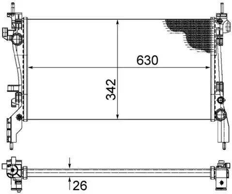 MAHLE CR1120000S Radyatör 51790636