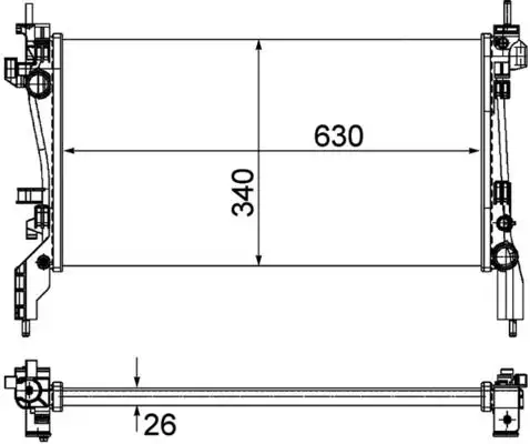 MAHLE CR1122000P Radyatör 51780659