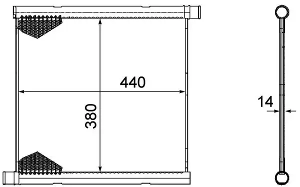 MAHLE CR1124000P Radyatör A4515010001