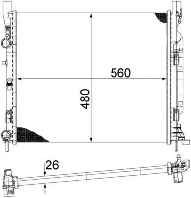 MAHLE CR1155000S Radyatör 8200455801