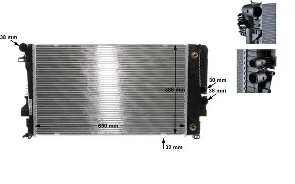 MAHLE CR1173000S Radyatör A6395011201