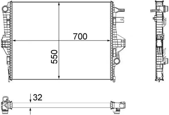 MAHLE CR1183000P Radyatör 95810613210