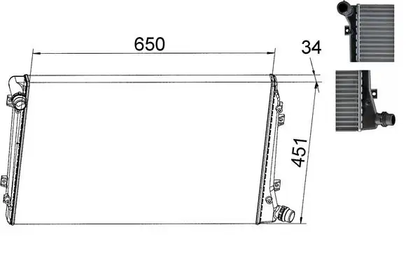 MAHLE CR1395000S Radyatör
