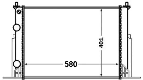MAHLE CR1450000S Radyatör 46745809